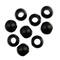 20mm Black Round Wood Beads, 9ct. by Loops & Threads®